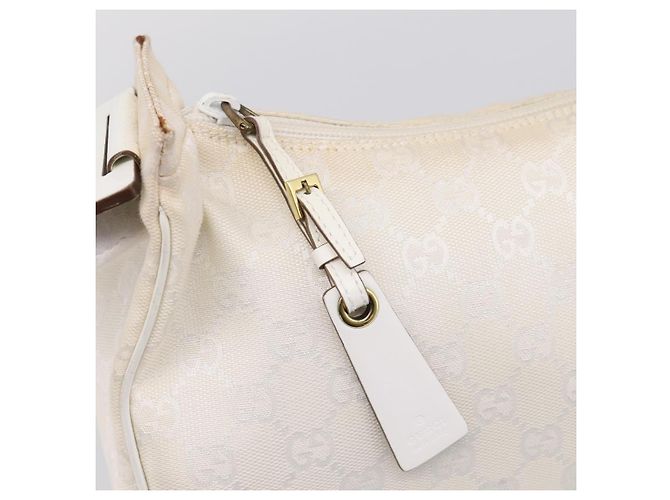 GUCCI Shoulder Bag GG Canvas White Gold 92699 - vista 18