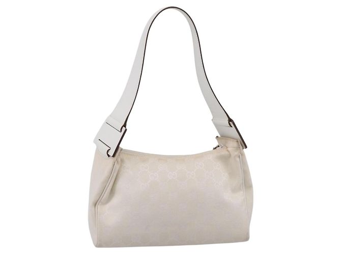 GUCCI Shoulder Bag GG Canvas White Gold 92699 - vista 2