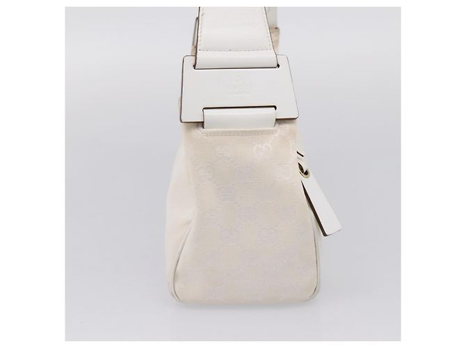 GUCCI Shoulder Bag GG Canvas White Gold 92699 - vista 3