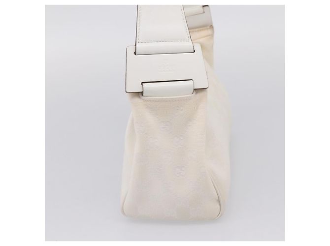 GUCCI Shoulder Bag GG Canvas White Gold 92699 - vista 4