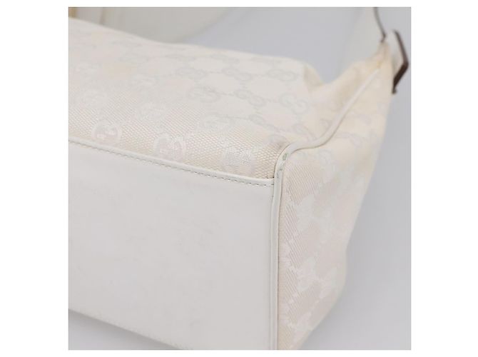 GUCCI Shoulder Bag GG Canvas White Gold 92699 - vista 8