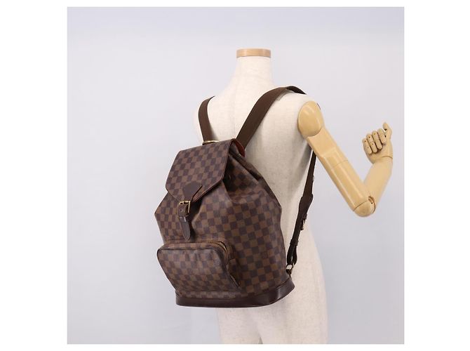 LOUIS VUITTON Damier Ebene Montsouris GM Backpack N51139 LV - vista 27