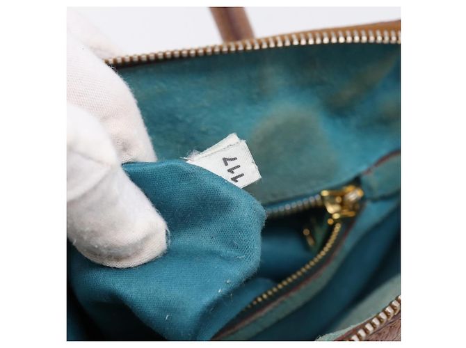 Miu Miu Hand Bag Leather 2way Brown Gold - vista 12
