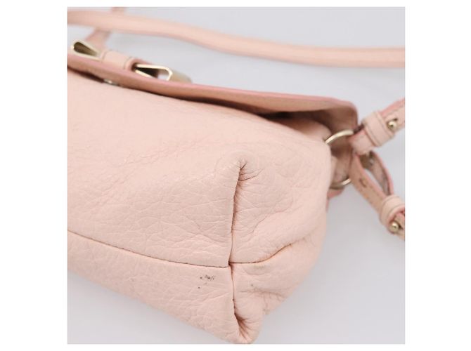 Chloé Chloe Lily Shoulder Bag Leather 2way Pink Gold - vista 10