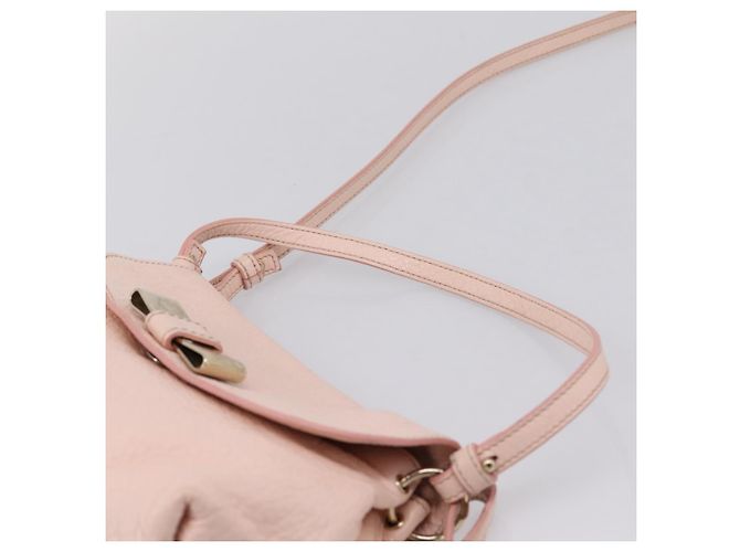Chloé Chloe Lily Shoulder Bag Leather 2way Pink Gold - vista 14