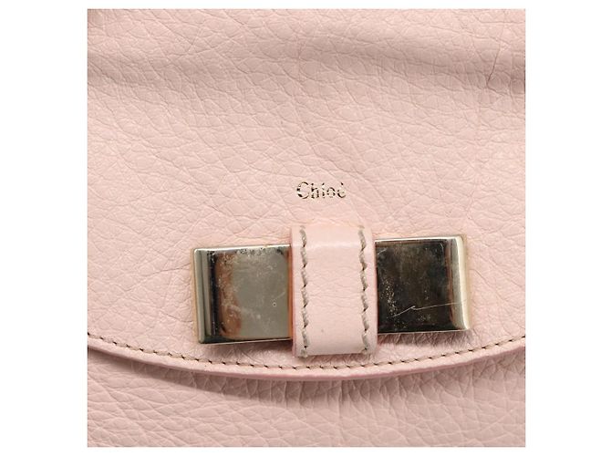 Chloé Chloe Lily Shoulder Bag Leather 2way Pink Gold - vista 19