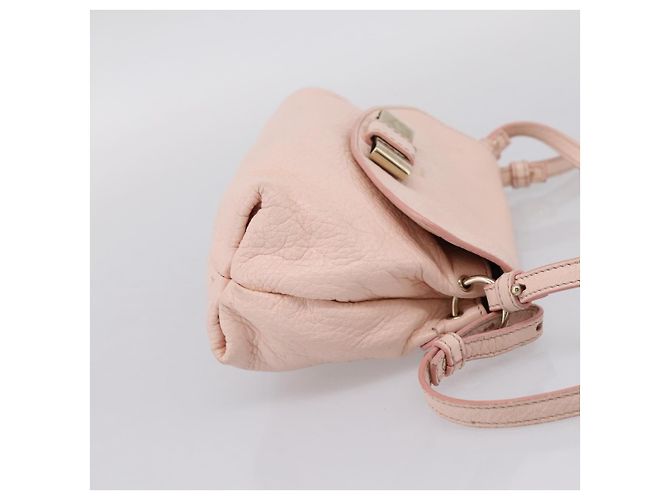 Chloé Chloe Lily Shoulder Bag Leather 2way Pink Gold - vista 4