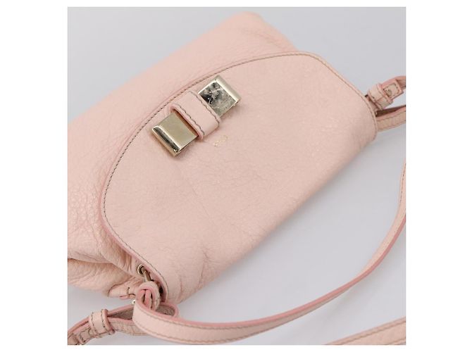 Chloé Chloe Lily Shoulder Bag Leather 2way Pink Gold - vista 6