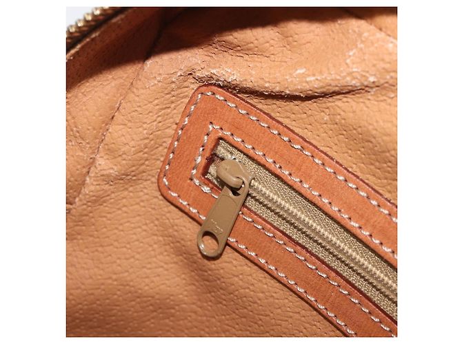 Céline CELINE Macadam Canvas Hand Bag PVC Leather Brown Gold - vista 22