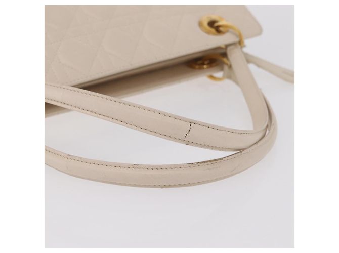 Christian Dior Canage Shoulder Bag Lamb Skin Beige Gold Tone - vista 8