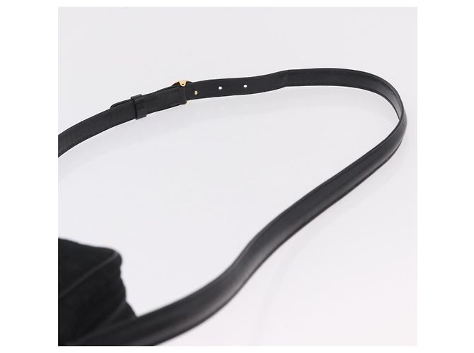 Christian Dior Canage Shoulder Bag Nylon Black Gold Tone - vista 14