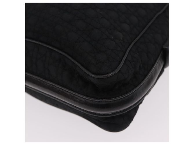 Christian Dior Canage Shoulder Bag Nylon Black Gold Tone - vista 16