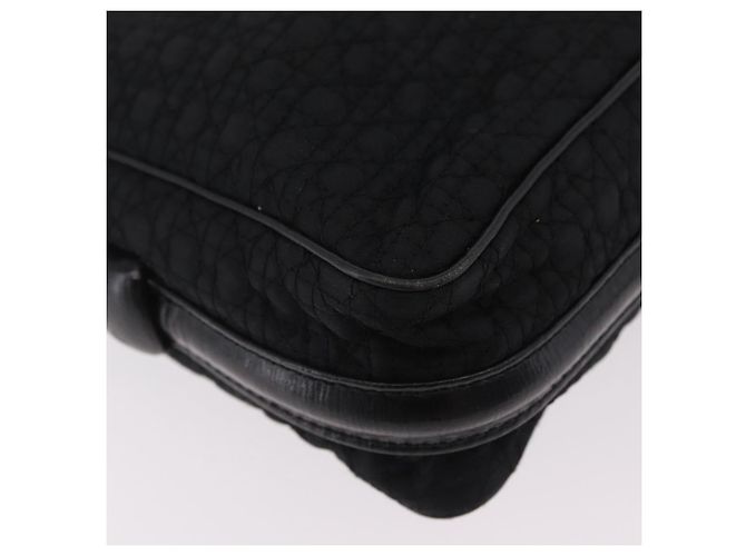 Christian Dior Canage Shoulder Bag Nylon Black Gold Tone - vista 17