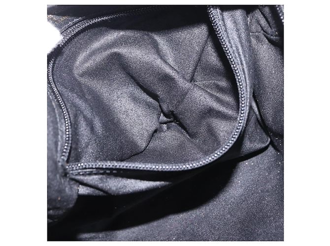 Christian Dior Canage Shoulder Bag Nylon Black Gold Tone - vista 23