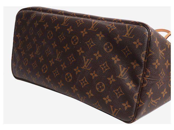 Louis Vuitton Borsa tote Neverfull GM Monogram vintage marrone - vista 4