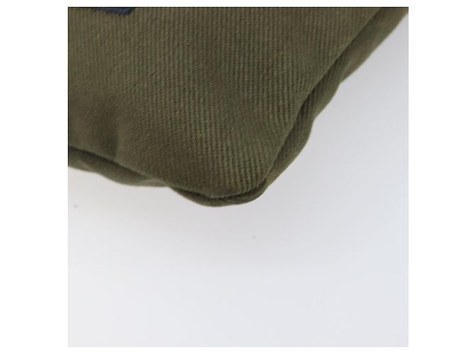 Autre Marque Saint Laurent Kahala Shoulder Bag Canvas Khaki Silver - vista 14