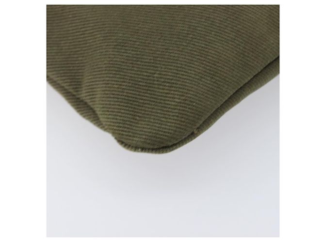 Autre Marque Saint Laurent Kahala Shoulder Bag Canvas Khaki Silver - vista 15