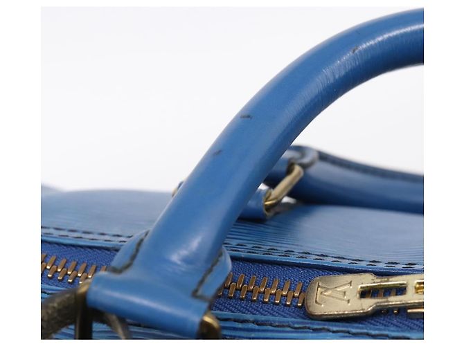 LOUIS VUITTON Epi Keepall 60 Boston Bag Blue M42945 LV - vista 10
