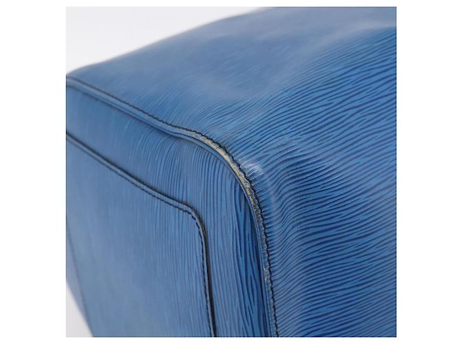 LOUIS VUITTON Epi Keepall 60 Boston Bag Blue M42945 LV - vista 14