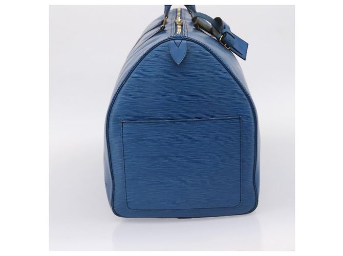 LOUIS VUITTON Epi Keepall 60 Boston Bag Blue M42945 LV - vista 3