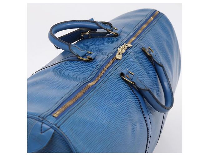 LOUIS VUITTON Epi Keepall 60 Boston Bag Blue M42945 LV - vista 6