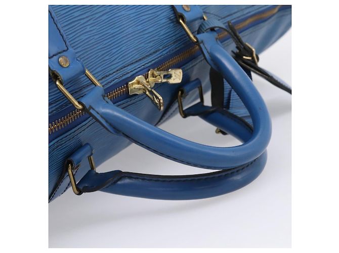 LOUIS VUITTON Epi Keepall 60 Boston Bag Blue M42945 LV - vista 7