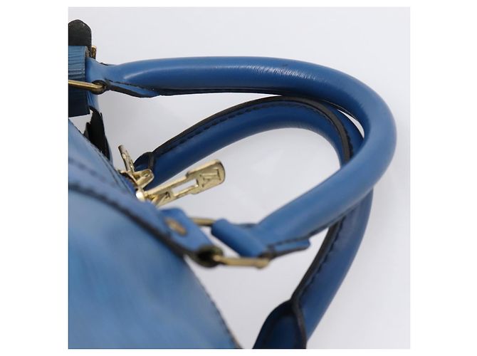 LOUIS VUITTON Epi Keepall 60 Boston Bag Blue M42945 LV - vista 8