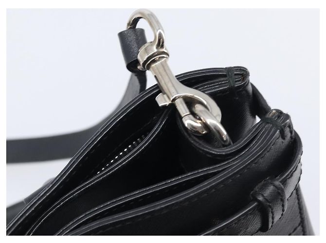 Salvatore Ferragamo Gancini Hand Bag Leather Black Silver - vista 20