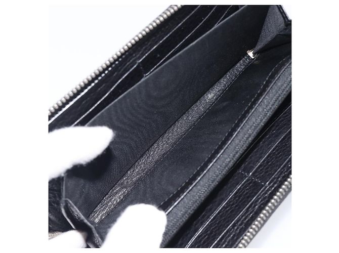 GUCCI Interlocking Web Sherry Line Wallet Leather Black 308796 - vista 17