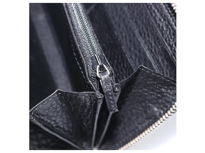 GUCCI Interlocking Web Sherry Line Wallet Leather Black 308796 - vista 18
