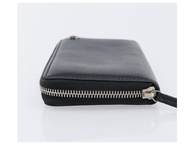 GUCCI Interlocking Web Sherry Line Wallet Leather Black 308796 - vista 5