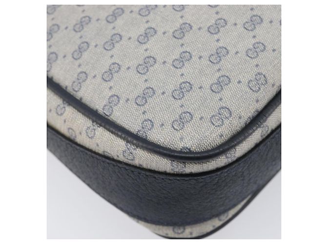 GUCCI Micro GG Supreme Shoulder Bag PVC Navy Gold 007 084 0423 - vista 14