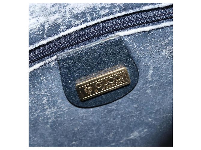 GUCCI Micro GG Supreme Shoulder Bag PVC Navy Gold 007 084 0423 - vista 20