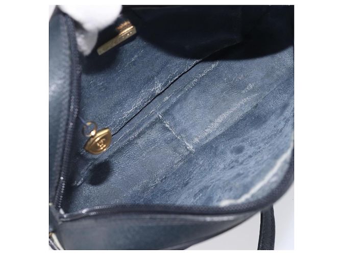 GUCCI Micro GG Supreme Shoulder Bag PVC Navy Gold 007 084 0423 - vista 21