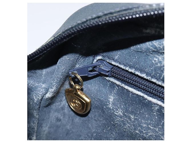 GUCCI Micro GG Supreme Shoulder Bag PVC Navy Gold 007 084 0423 - vista 24