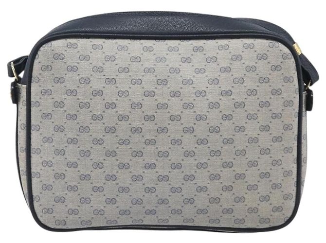 GUCCI Micro GG Supreme Shoulder Bag PVC Navy Gold 007 084 0423 - vista 3