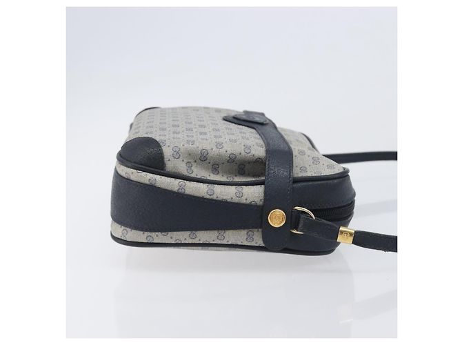 GUCCI Micro GG Supreme Shoulder Bag PVC Navy Gold 007 084 0423 - vista 4