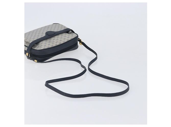 GUCCI Micro GG Supreme Shoulder Bag PVC Navy Gold 007 084 0423 - vista 7