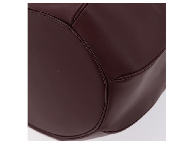 Cartier Must Line Shoulder Bag Leather Bordeaux Gold - vista 15