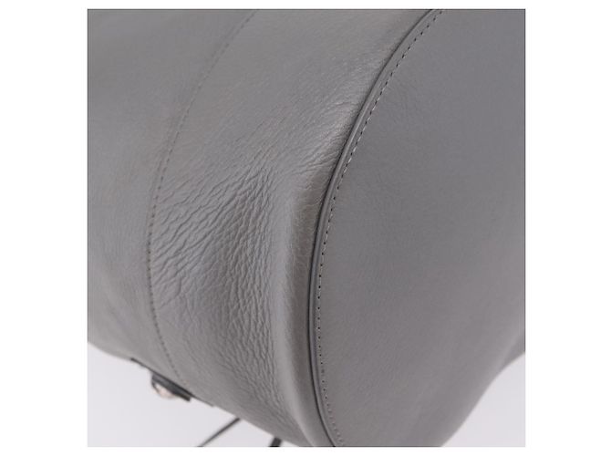 Balenciaga Paper Drop Bucket Shoulder Bag Leather Silver 357327 - vista 13