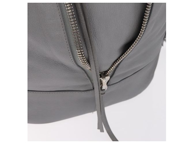 Balenciaga Paper Drop Bucket Shoulder Bag Leather Silver 357327 - vista 16