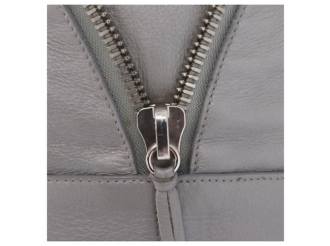 Balenciaga Paper Drop Bucket Shoulder Bag Leather Silver 357327 - vista 18