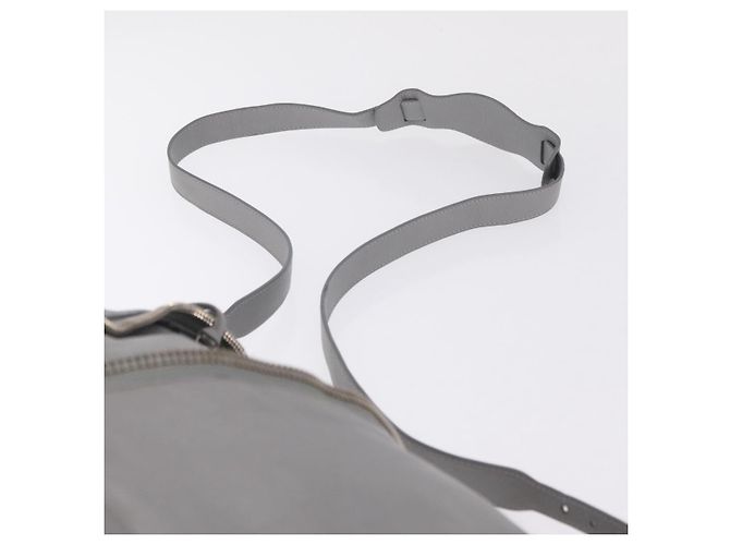Balenciaga Paper Drop Bucket Shoulder Bag Leather Silver 357327 - vista 8