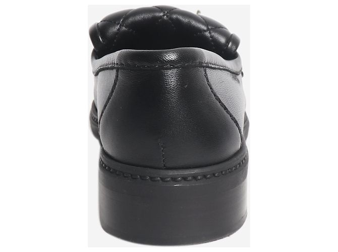 Chanel Mocassini in pelle CC neri - taglia EU 36.5 - vista 3