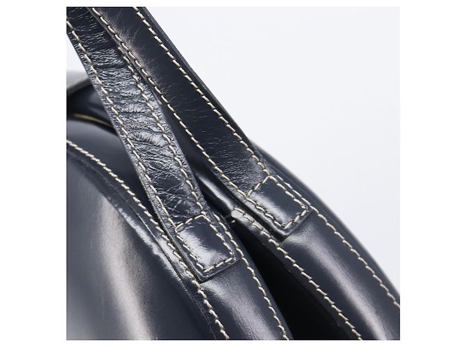 LOEWE Hand Bag Leather Navy Gold - vista 10