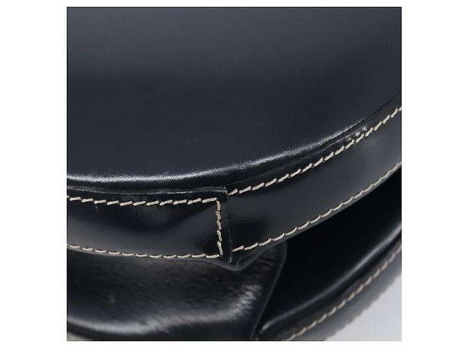 LOEWE Hand Bag Leather Navy Gold - vista 14