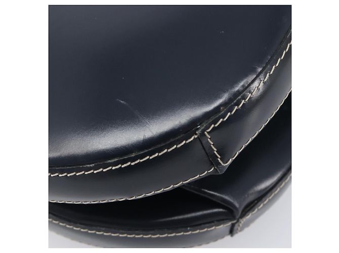 LOEWE Hand Bag Leather Navy Gold - vista 15