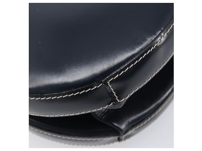 LOEWE Hand Bag Leather Navy Gold - vista 17