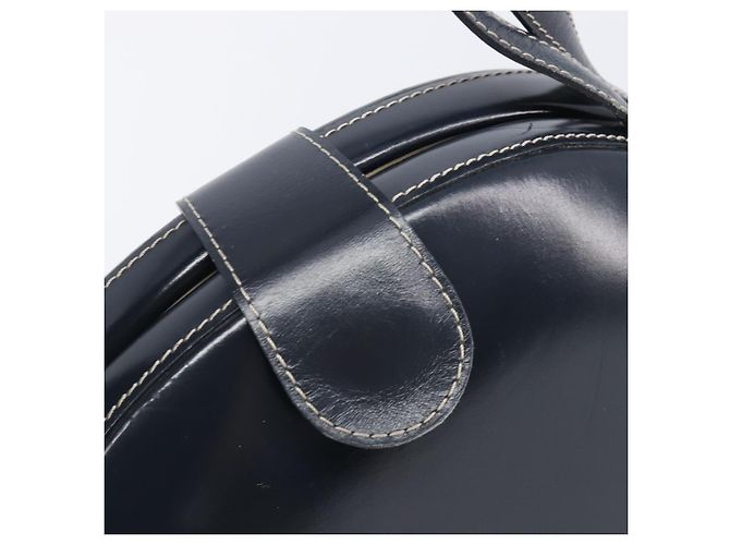 LOEWE Hand Bag Leather Navy Gold - vista 18