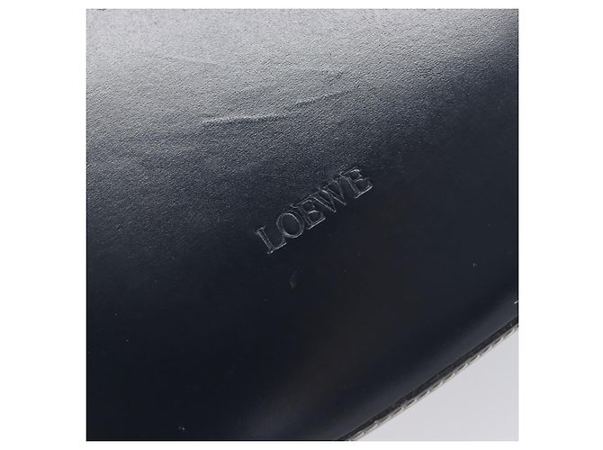 LOEWE Hand Bag Leather Navy Gold - vista 19